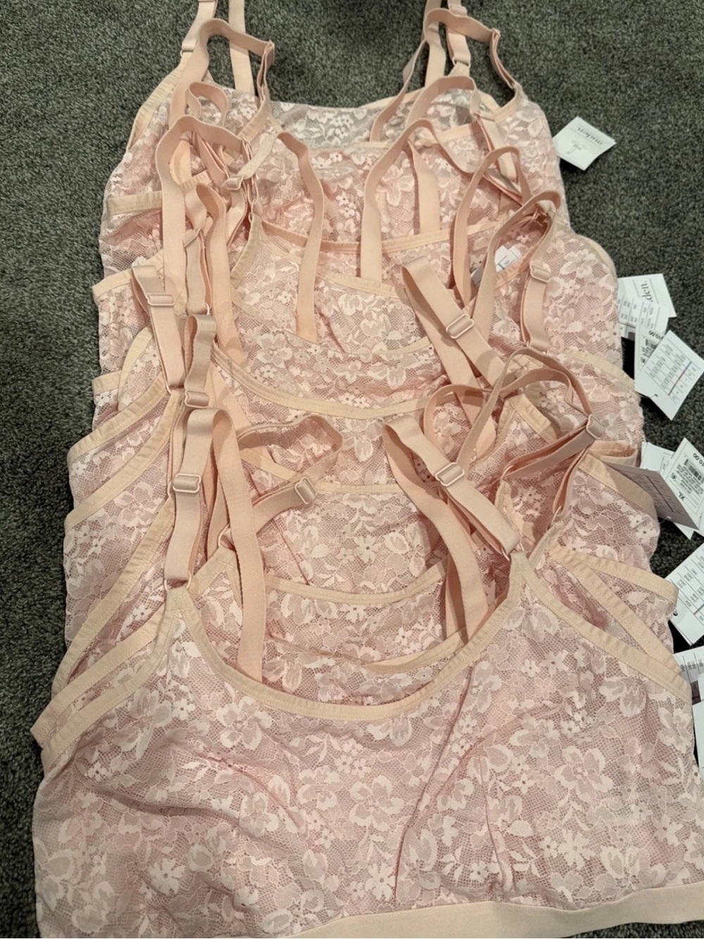 Lace Bralette - Blush Pink x10